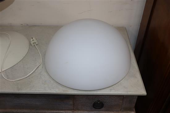 A 1960s mushroom table lamp 50cm high